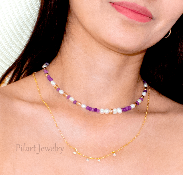 Collier Lilas