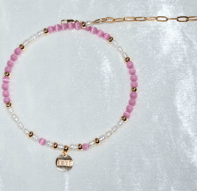 Collier Pearl-rose